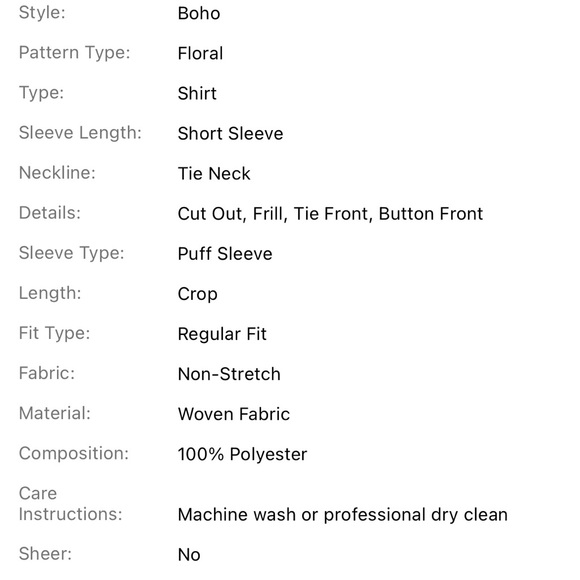 Flower crop top - Picture 2 of 3